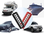 600A Bus Bar Heavy Duty Power Distribution Block 48V DC Busbar Box with 8 x M10(3/8") Terminal Studs for Battery Marine Automotive RV Car Truck (Black & Red)