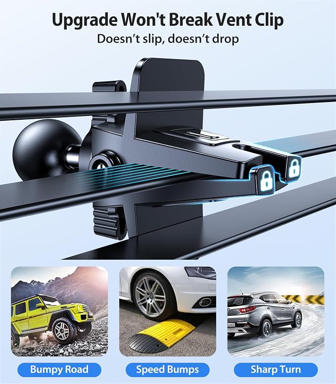for MagSafe Car Mount [Upgraded Strongest Magnet Power] Magnetic Phone Holder for Car Vent 360 Adjustable Magnetic Car Phone Holder Mount for iPhone 17 Air Pro Max 15 14 13 12 Plus Mini, Blue