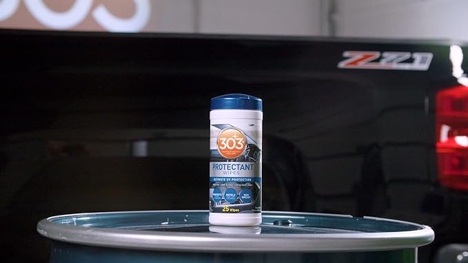 Automotive Protectant Wipes - Helps Prevent Fading & Cracking, Repels Dust, Lint & Staining, Superior UV Protection & Restores Lost Color, Exterior & Interior Car Cleaning Supplies