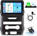 8 Core 4+32G Car Radio for Ford F150 2009-2014: Upgrade 9 Inch Touchscreen Stereo with Wireless CarPlay Android Auto 5GWiFi GPS Bluetooth SWC FM RDS Mirror Link Backup Camera