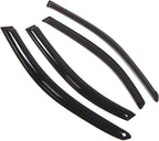 WD2-258 Dark Smoke 4 Pcs Set Window Visor (Outside Mount) Deflector Rain Guard Compatible with 1996-2005 Hyundai Sonata