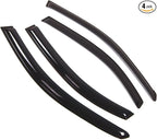Outside Mount Window Vent Visors Rain Guards Compatible with Hyundai Sonata 1996-2005 | Side Window Wind Deflectors Rain Shields | Smoke Tinted, 4 Pcs Set, DGWV-258