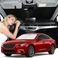 Windshield Sun Shade for Kia Forte 2014-2018 Front Windshield Sunshade Upgrade 4 Layers Custom Fit Forte Car Window Shade Sun Visor 260T Blocks UV Rays Keep Cool Foldable Car Accessories