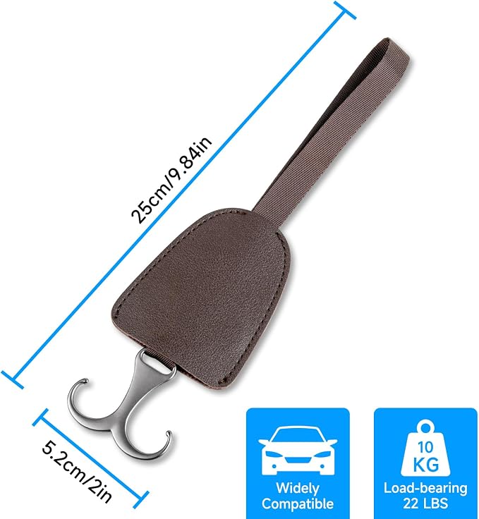 Purse Hook for Car, 2 Pack Headrest Hanger Hooks, Car Essentials for Women | Seat Storage Organizer, Headrest Hanger Holder, For Purses Handbags, Women Accessories