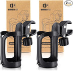 Pack of 2 Stroller Cup Holders, Universal Drinks Holder for Bikes, Trolleys or Walkers
