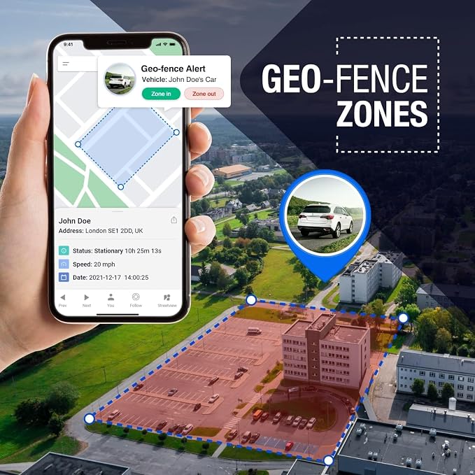 4G Dual Vision Dashcam GPS Tracker with OBD II Power - Dual HD Cameras, Real-Time GPS Tracker for Vehicles, Cloud Storage - Interior & Road Recording - Easy Plug-and-Play Installation