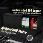 Car Trunk Organizer for SUV,Car Organizers and Storage with Collapsible Storage, Magnetic Lid Large Capacity for SUV, Truck, MPV (Carbon Black, L-21.5×13×12.5 IN)