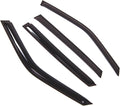 WD2-697 Dark Smoke 4 Pcs Set Window Visor (Outside Mount) Deflector Rain Guard Compatible with 1997-2003 Jaguar Jaguar XJ6 XJ8 XJ12