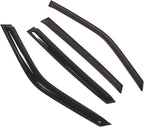 WD2-697 Dark Smoke 4 Pcs Set Window Visor (Outside Mount) Deflector Rain Guard Compatible with 1997-2003 Jaguar Jaguar XJ6 XJ8 XJ12