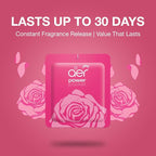 AER Power Pocket Rose Fresh Blossom Solid Gel Air Freshener for the Entire Home with Long Lasting Scent, Pack of 6