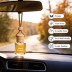 Car Air Fresheners (Honor & Glory), 2 Packs Hanging Car Fragrance Diffuser | Auto Odor Eliminator, Opulent & Inviting Scent