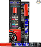 Color Tire Paint Pen - Waterproof Permanent Paint pens for Car Wheels Lettering | Car Wash Safe and Durable | Made in Japan