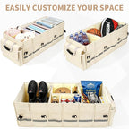 Car Trunk Organizer and Storage with Lid & Removable Cooler Bag, Car Accessories 6 Removable Dividers for Custom Space, Collapsible Trunk Organizers Interior for SUV & Sedan, Large