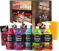 Demon Car Wash Kit - 7 Piece Set Includes Car Wash Soap, Wheel Cleaner, Tire Shine, Interior Cleaner, Demon Shine, Air Freshener & Sponge