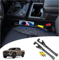 LLXGAB【Compatible with Toyota Tacoma Seat Gap Filler,No Drop Seat Guard Compatible with Toyota Tacoma,Drop Seat Guards for Cars(2Pcs),Emergency Keychain Car Escape Tool(2Pcs)