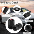 4Pack Funny Tire Valve Caps Universal Tire Air Cap Valves Stem Covers | Aluminum Alloy Rust-Proof Valve Stem Caps, for Auto SUV Truck Motorcycle Bicycle, Funny Gifts for Women Men Drivers