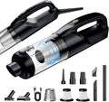 Handheld Vacuum Cordless, 17000Pa Car Vacuum Portable Cordless with Brushless Motor, 2-in-1 Vacuum Cleaner with Multi-Nozzles & Washable Filters, 2 Suction Modes for Home, Car, Office, Pet Hair