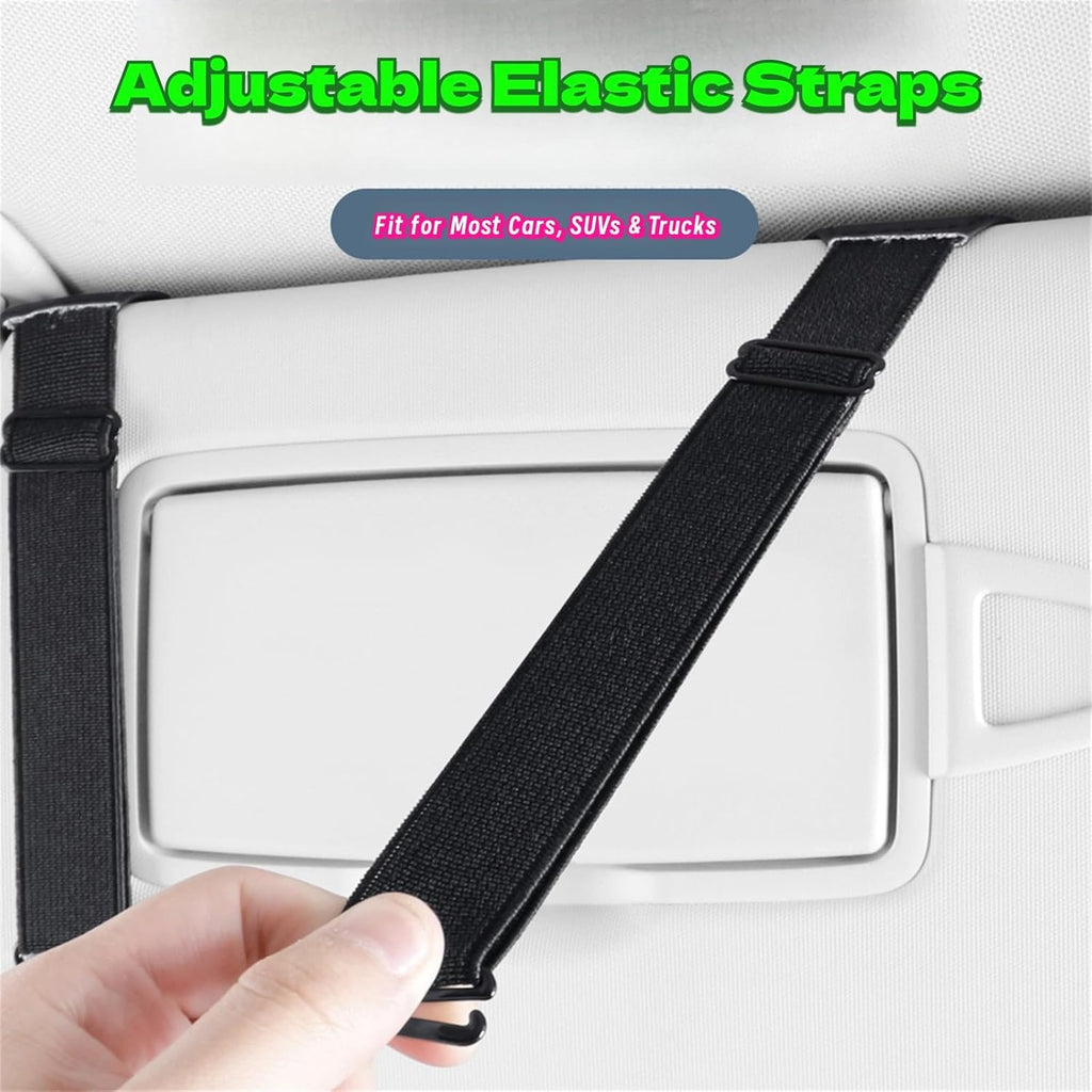 Car Sun Visor Organizer — Multi-Pocket Sunglasses & Card Holder