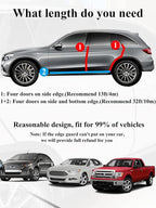 13Ft(4M) Door Edge Guard Black Car Door Protector Edge Guards Rubber Auto Door Trim U Shape Build in Metal Sheet No Need Adhesive Easy to Cut Fit for Most Vehicles