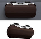 Sunglasses Holder for Car Sun Visor, Protective Automotive Eyeglasses Storage Case Hanger, Car Sunglass Holder Suitable for Truck and Sedan to Place Sunglass (Brown)