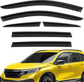 Extra Durable Window Deflectors Tape-On Window Visors Rain Guards Fit for CR-V (CRV) 2017-2022, Sun Visors, Wind Vent for Shades, Exterior Car Accessories - 6pcs. AG0723
