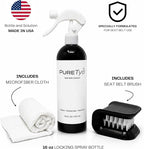Seat Belt Cleaning Kit – 16 oz Ready-to-Use Cleaner, Seat Belt Brush & Microfiber Cloth, Automotive Interior Cleaning Kit | Full Kit
