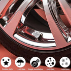 4PCS Bling Crystal Diamond Tire Stem Valve Caps, Dustproof Car Wheel Tire Valve Caps Universal Tire Valve Stem Covers for Cars, SUV, Trucks, Bikes, Motorcycles, Bicycles (White)