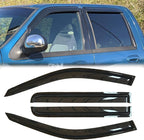 4pcs Original Shatterproof Rainproof Side Window Wind Deflectors for F-150 01-03,Tape-on Rain Guard Sets,Window Visors for Cars,Vent Deflector for 2001-2003 Ford F-150 Crew(SuperCrew) Cab 94949