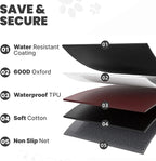 Dog Car Seat Cover for Back Seat Pet Cover for Dogs Waterproof Bench Seat Cover Protector Scratch Proof Nonslip Soft Dog Back Seat Cover for Cars Trucks SUV（48" L ×52" W