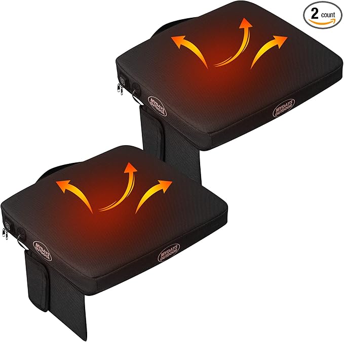Portable Heating Seat Cushion Heated Pad with 3 Levels Fast Heating Warm Seat Pads Electric USB Power Stadium Pad for Bleachers Office Park Boat Camping