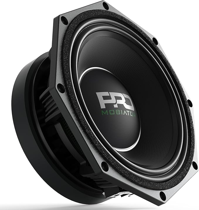 PRO834MB Loudspeaker - 8" Midbass Aluminum Basket, 1400W Max, 350W RMS, 4 Ohms - Premium Quality Audio Door Speakers for Car or Truck Stereo Sound System (MB-PRO834MB)