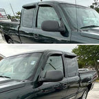 Tape On Window Visors Rain Guards for 1999-2006 Chevy Silverado & GMC Sierra 1500/2500/3500/2500HD Extended Cab,Window Vent Wind Deflectors Visors Shades for 2007 Silverado/Sierra Classic Model,4PCS