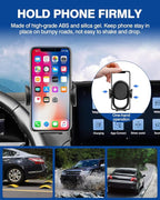 Car Phone Holder for 2020-2024 Volkswagen ID.4 VW ID4 Accessories Phone Mount with Dash Organizer 12-Inch Screen Cell Phone Stand Hands-Free 360 Degree Rotation(Not for 12.9-inch Screen)
