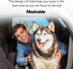 Dog Car Seat Cover, X-Large Heavy Duty Pet Seat Cover for Back Seat, Extra Padded Non-Slip Dog Hammock, Water-Resistant Back Seat Protector for Cars Trucks and SUVs (64” W x 60" L)