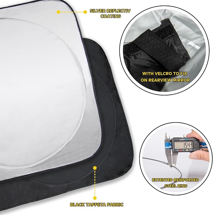 Windshield Sun Shade for 2019-2025 BMW 3 Series 328i M340i M3, Front Window Sun Visor Protector Cover Custom Fit BMW 3 Series Accessories
