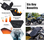 Motorcycle Heated Seat Cushion for Honda Ape 100 2006-2016, Electric Silicone Seat Pad, 3-Speed Adjustable Temperature, Fast-Warming Water-Resistant Slip-Resistant