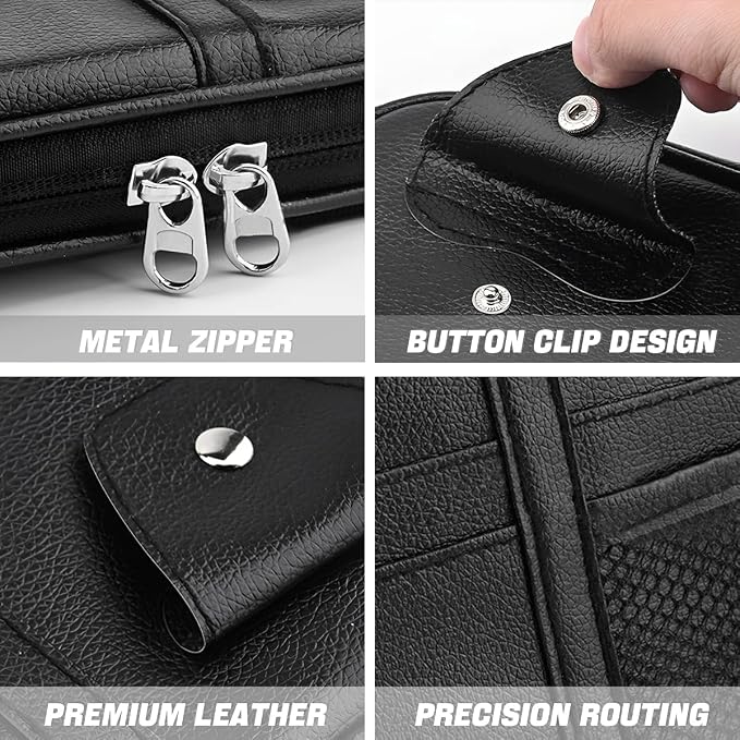 Car Sun Visor Organizer, Sunglass Holder and Storage Pocket, Card Cash Pouch with Multi-Pocket Net Zipper, Case Bag for License Pen Key, Auto Interior Accessories for Truck, SUV, Van (Purple)
