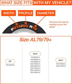 for Commercial Vehicles and Trucks AL79, Snow Socks for Tires, Pack of 2