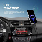 7 inch Touch Screen Double Din Car Stereo with Wired Mirror Link Bluetooth FM EQ Steering Wheel Control 7 Color Light