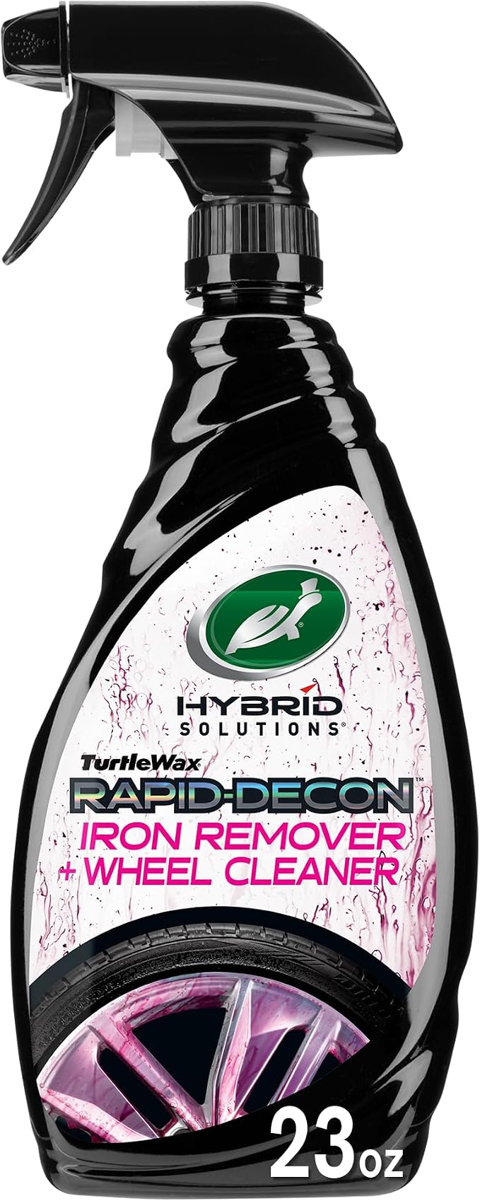 Hybrid Solutions Rapid Decon Iron Remover, 23 fl oz, Wheel Cleaner, Versatile Iron Remover and Tire Cleaner