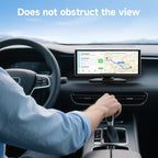 11.26 Inch HD Touchscreen Car Display, Wireless CarPlay/Android Auto Screen for Car, Navigation System with 4K Dash Cam, Backup Camera, 64GB Memory, Voice Control
