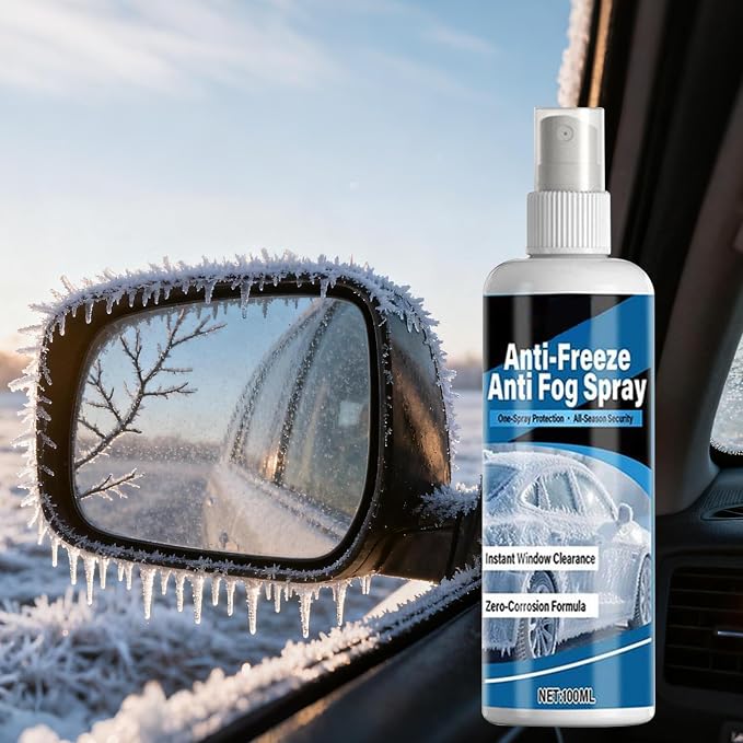 Windshield Anti Fog - 100ml Streak-Free Liquid Defogger | Portable Glass Cleaner for Instant Fog Removal,for Clear Visibility Cleaning Coating Driving Window Shower Door Rain Water