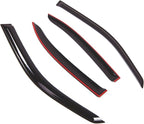 Outside Mount Window Vent Visors Rain Guards Compatible with Mercedes E320 E420 E430 1996-2002 | Side Window Wind Deflectors Rain Shields | Smoke Tinted, 4 Pcs Set, DGWV-717