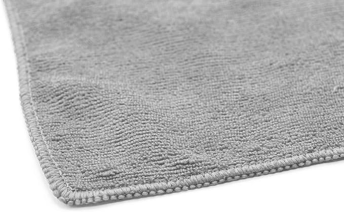 Sport & Workout Towel - Gym, Exercise, Fitness, Sport, Ultra Soft, Super Absorbent, Fast Drying Premium Microfiber, 320gsm, 16in x 27in, White + Ice Grey + Black - 3-Pack