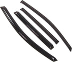 WD2-336 Dark Smoke 4 Pcs Set Window Visor (Outside Mount) Deflector Rain Guard Compatible with 2004-2016 Nissan Armada