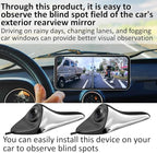 car Electronic Rearview Mirror, Right Blind spot Assistance Mirror for Vehicles, High - Definition Night Vision dashcam, Parking Monitoring, CMS (Black)