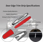 4PCS Car Door Edge Guards,Anti-Scratch Car Door Protector Trim Strip with Self Adhesive for Car Decor,Universal Exterior Car Accessories Door Guards for Cars Trucks SUVs (Gray)