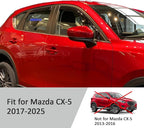 Voron Glass in-Channel Extra Durable Rain Guards for Mazda CX-5 2017-2025, Window Deflectors, Vent Window Visors, 4 Pieces - 200935