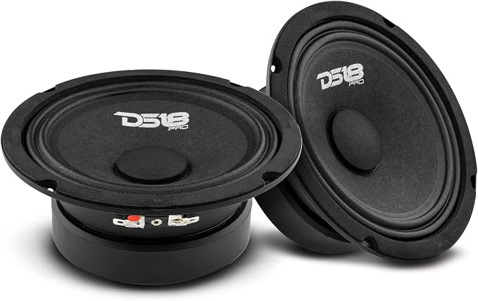 PRO-GM6SE Loudspeaker - 6.5", Midrange, Sealed Back, 480W Max, 140W RMS, 8 Ohms - Premium Quality Audio Door Speakers for Car or Truck Stereo Sound System (1 Speaker)