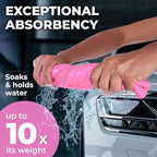 Premium Shammy Cloth for Car Drying - Super Absorbent Reusable Chamois Towel - Scratch-Free - 26'x17'